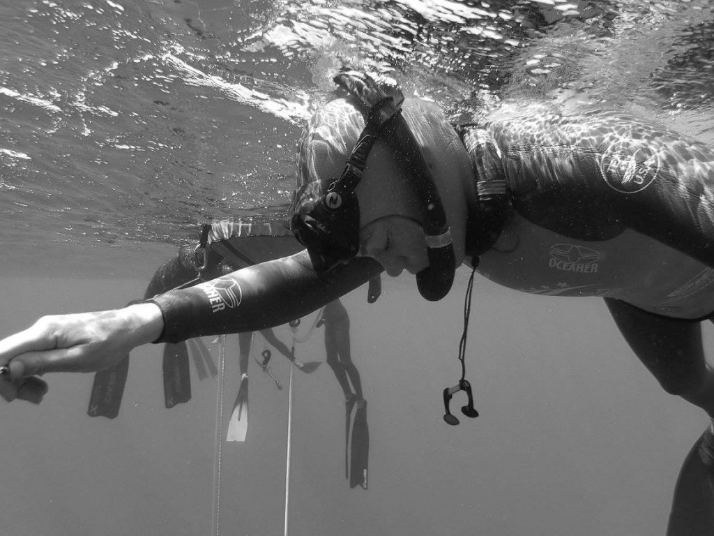 Freediver Mandy Sumner Photo: Pim Vermeulen